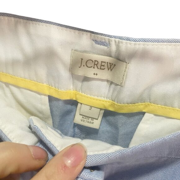 J Crew Womens Light Blue Cotton Cropped Chino Pants 2 Career - Picture 4 of 5